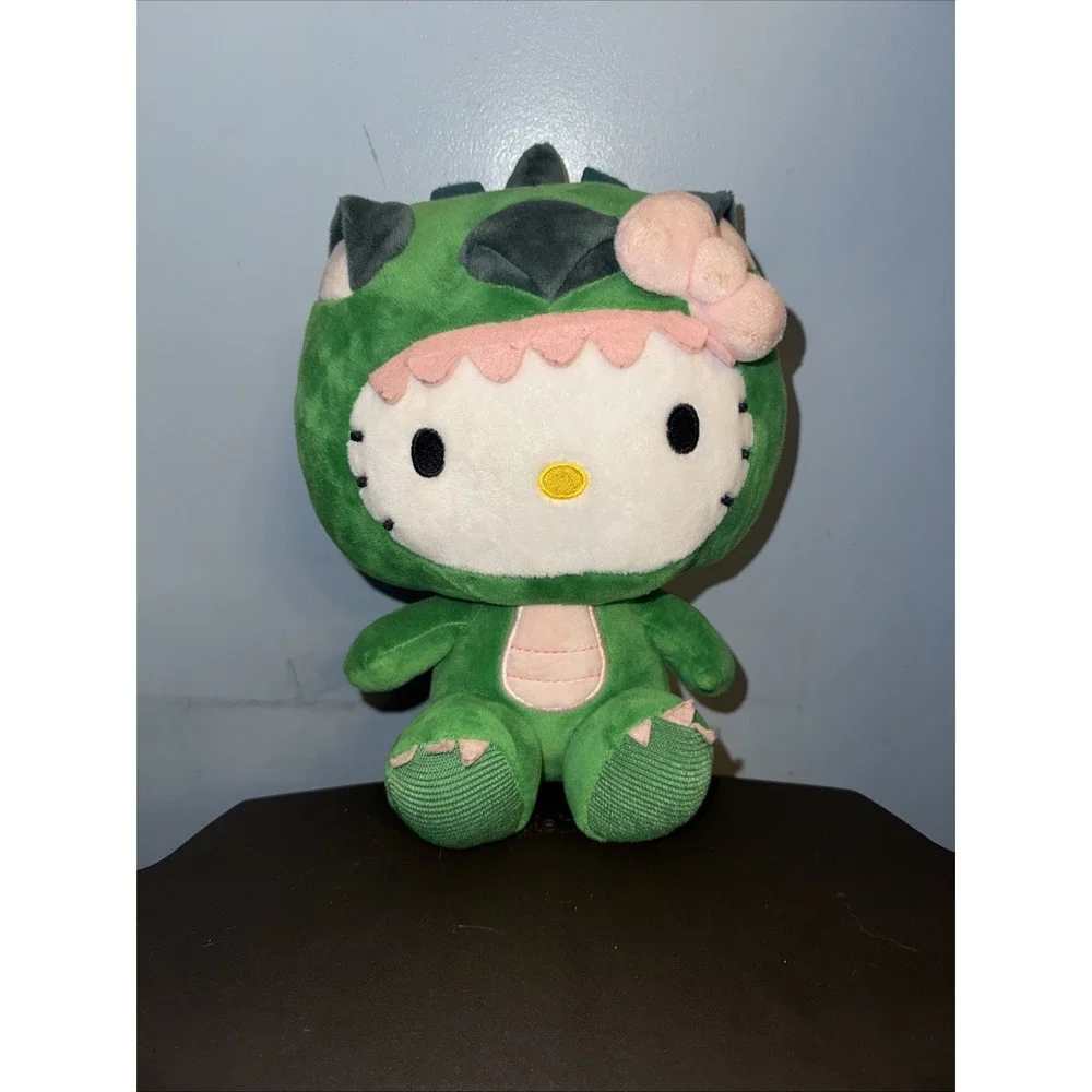 Hello Kitty Green Dragon Dinosaur Plush Stuffed Animal Fiesta Sanrio 9.5